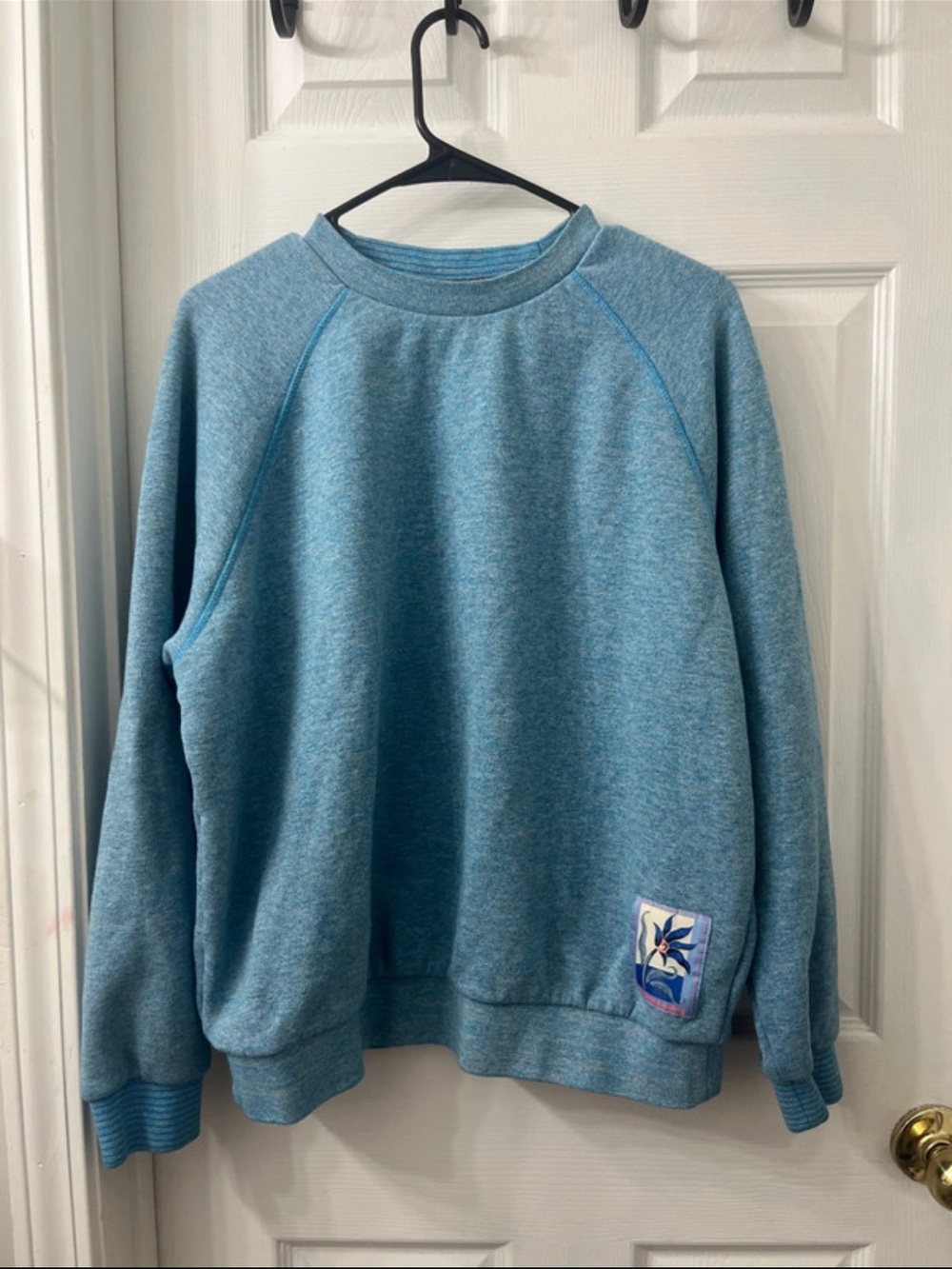 Scotch & Soda Blue Heather Crewneck Sweatshirt